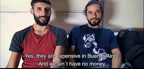  Two Traveling Spanish Latino Guys Fuck Each Other For Cash POV